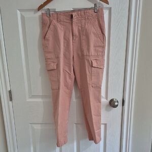 DENVER HAYES, Cargo Pants, Cropped, Dusty Pink, Sporty, cottagecore, Sz 6